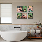 KBKBART Funny Cat Bathroom Wall Art Prints Poster, 8x10 inches - Image 7