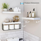 QEEIG Bathroom Shelves Over Toilet - Image 3
