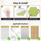 12 Pack High Density Hexagon Acoustic Panels, TONOR 12"x 10"x 0.4" Soundproof - Image 6