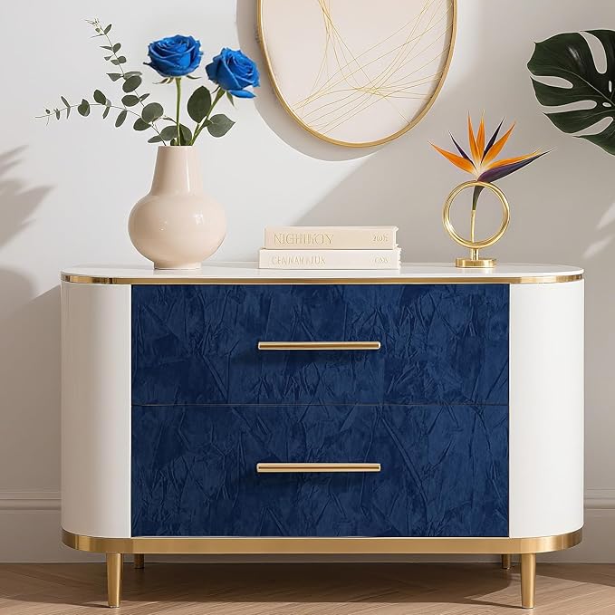 17.7" x 317" Blue Velvet Fabric Wallpaper Peel and Stick Velvet Wallpaper - Image 3