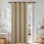 Joydeco Blackout Door Curtain for Doorway Privacy 84 Inches Long, Grommet by JOYDECO