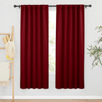RYB HOME Decorative Room Darkening Curtains, Large Window Curtain Set by RYBHOME