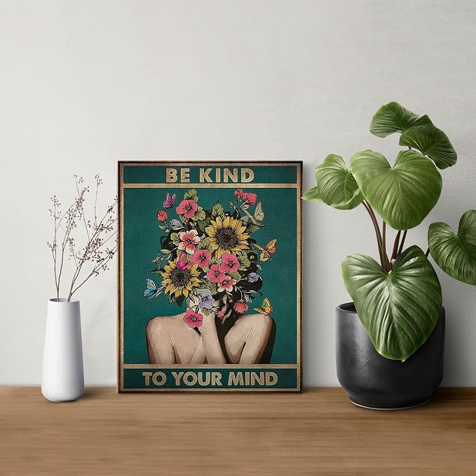DIHSIEG Inspirational Canvas Wall Art funny bathroom wall art Print Poster - Image 3