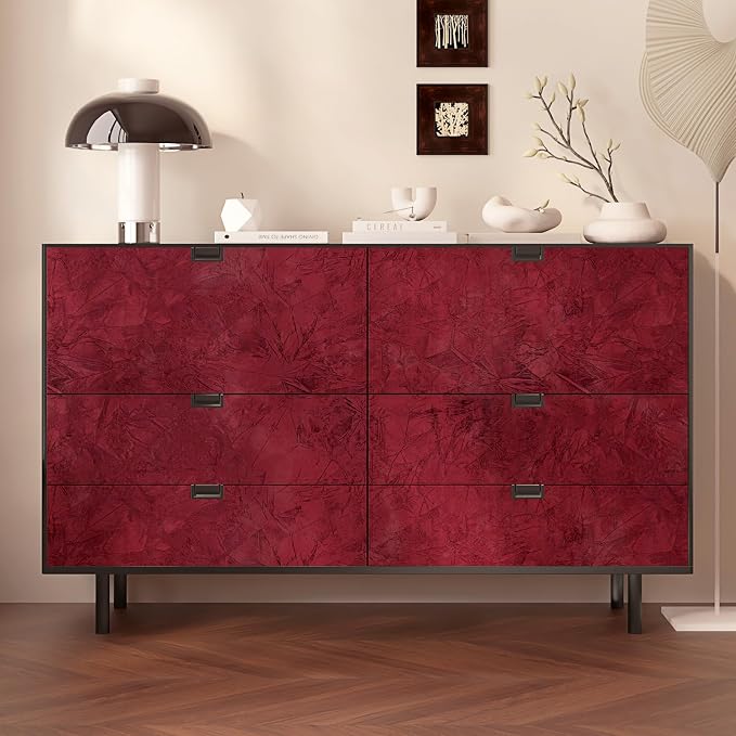 Wallercity Maroon Red Self Adhesive Velvet Drawer Liner Textured Red Velvet - Image 5