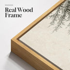 Framed Vertical Vintage Sketch Tree Living Room Wall Art, Large Black Beige - Image 4