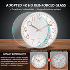 Silent Wall Clocks Battery Operated 8 Inch, Analog Wall Clock - Image 5