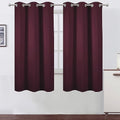 LEMOMO Burgundy Red Thermal Blackout Curtains/38 x 63 Inch/Set of 2 Panels Room by Lemomo