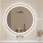 LOVESPEJO 36" Round LED Bathroom Mirror - Image 7