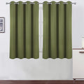 LEMOMO Blackout Curtains 52 x 45 inch/Olive Green Curtains Set of 2 by Lemomo