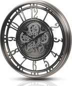 CLXEAST 28 Inch Large Industrial Moving Gear Wall Clock - Image 9