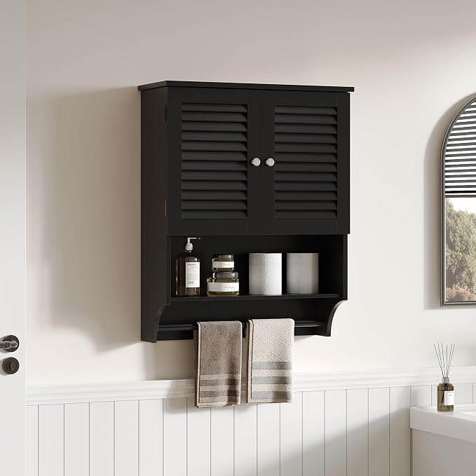 ChooChoo Bathroom Wall Cabinet, Medicine Cabinet, 2 Doors Over The Toilet Space - Image 7