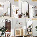 Dewfig Arched Full Length Mirror, Full Body Mirror - Image 9
