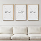 Large Framed Green and Beige Abstract Wall Art Set of 3, Modern Neutral Canvas - Image 3