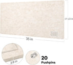 Lightomorrow Bulletin Board, 35 x 17 1/2 inches Felt Board - Image 4