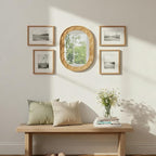 Entryway Small Mirrors for Wall, 16 x 12 Inch Bathroom Wood Mirror - Image 10