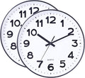 Foraineam 2 Pieces 12-Inch Wall Clock Silent Non Ticking Battery Operated by Foraineam