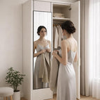 Simple Deluxe 47x14 Full Length Mirror Over The Door, Wall Mounted Full Body - Image 5
