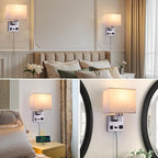 Bedside Wall Lamp for Bedroom, Plug in Wall Sconce - Image 3