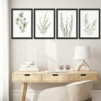 YWJKWLGS Botanical Watercolor Prints Sign Sage Green Eucalyptus Wall Decor - Image 7