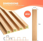 OUZUGIE WPC Acoustic Slat Wall Paneling, Living Room, TV Background, Study Room - Image 3