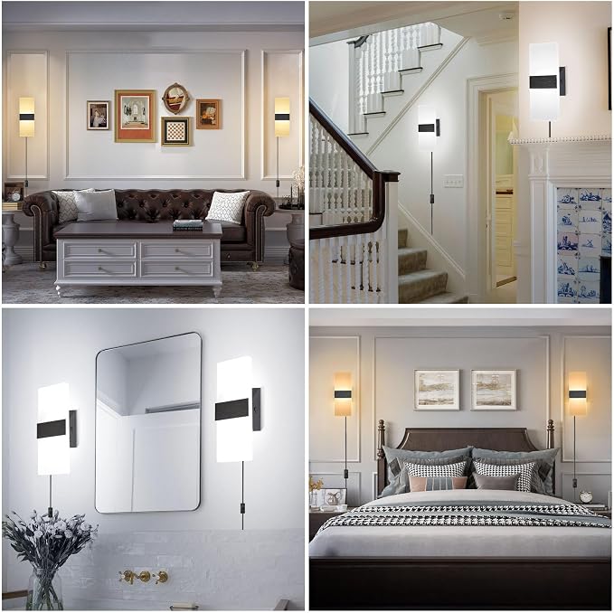 TRLIFE Modern LED Wall Sconce, Adjustable 4 Color Temperature 12W Morden Wall - Image 4