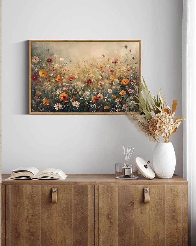 InSimSea Framed Canvas Wall Art Vintage Decor, Wall Decor - Image 2
