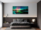 S01975 Wall Art Aurora scenery Painting on Canvas Prints Stretched and Framed - Image 6