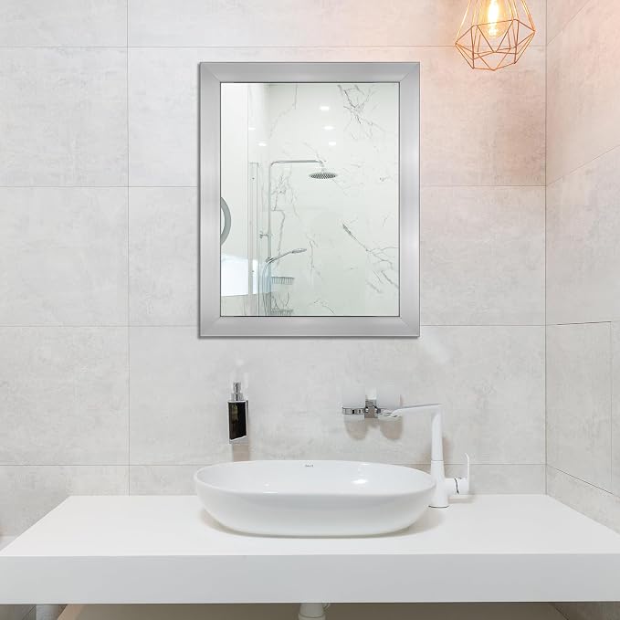 Ruomeng Wall Mirror Rectangle Decorative Mirror 12" x 16" - Image 3