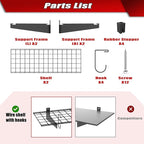 WALMANN 2 Pack Garage Wall Mount Shelves, 45x15 inch Wall Mounted Storage - Image 7
