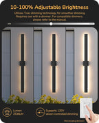 EDISHINE 47.2" LED Outdoor Wall Lights, 3CCT & 10%-100% Dimmable, IP65 - Image 5