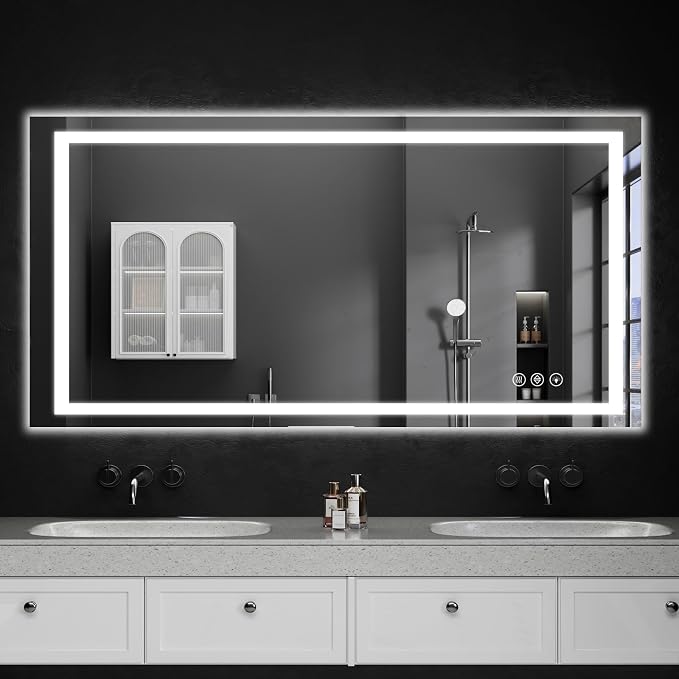 50"x30" LED Bathroom Mirror - Image 9
