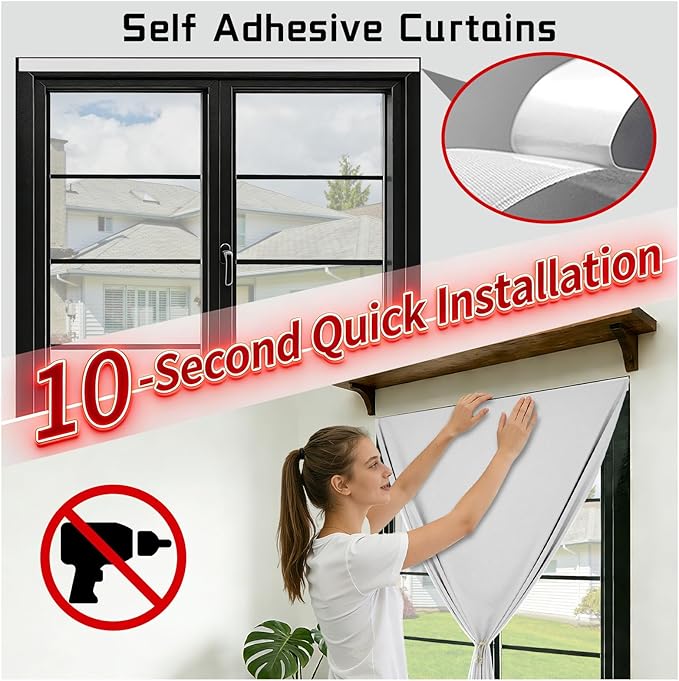 No-Drill 100% Blackout Shade - Image 3