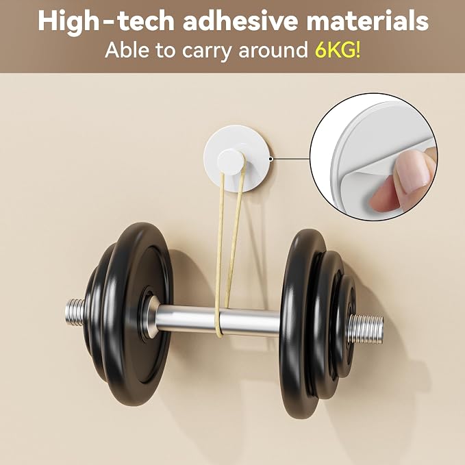 bussdis White Adhesive Wall Hook - Image 2