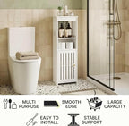 Narrow Bathroom Storage Cabinet, 5-Tier Slim Organizer - Image 6