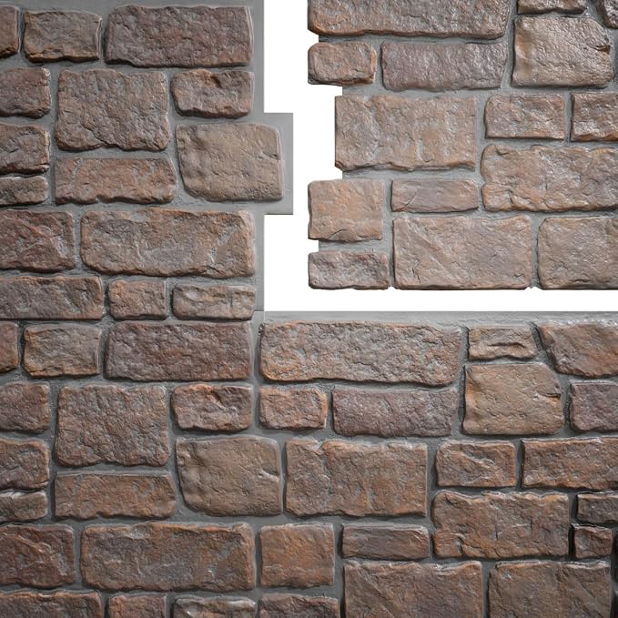 EverStone Cobblestone Faux Stone Panel, Arizona Desert Color - Image 9