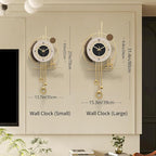 Modern Wall Clock for Living Room, Large Gold Decorative Wall Clock - Image 3