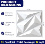3D Wall Panel for Interior Wall Decor, PVC Wall Panels for Living Room Bedroom - Image 3