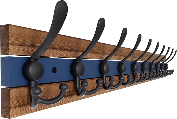 SKOLOO Rustic Wall Mounted Coat Rack by SKOLOO