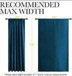 NICETOWN 2 Panels Blackout Curtains, Rod Pocket Window Curtains Room Darkning - Image 6