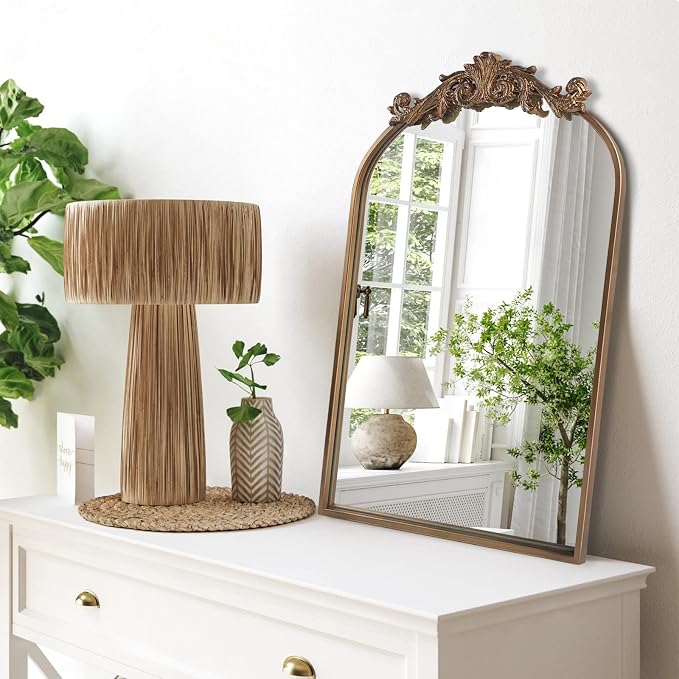 HQiJun Wall Mirror Window Decorative Traditional Vintage Ornate Baroque Mirrors by HQiJun
