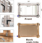 MeMoreCool White Farmhouse Bathroom Mirror 24x36 Inch, Wood Framed Decorative - Image 6