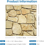 COMSTICKC 3D Faux Stone Wall Panel Peel and Stick Wall Stickers, Not Real Stone - Image 5