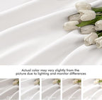 MIULEE Pure White Back Tab Blackout Curtains 120 Inch Long 2 Panels Set - Image 8