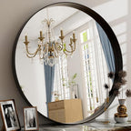 24 Inch Round Bathroom Mirror by EASLY