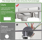 Indoi 4-Light Bathroom Light Fixtures, Brushed Nickel Vanity Lights - Image 5