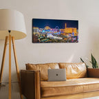 Las Vegas Skyline Wall Art American Cityscape Wall Decor City Night View Canvas - Image 2
