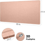 Lightomorrow Bulletin Board, 35 x 17 1/2 inches Felt Board - Image 2