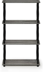 Furinno Turn-N-Tube 4-Tier Multipurpose Shelf Display Rack, Classic Tubes - Image 4