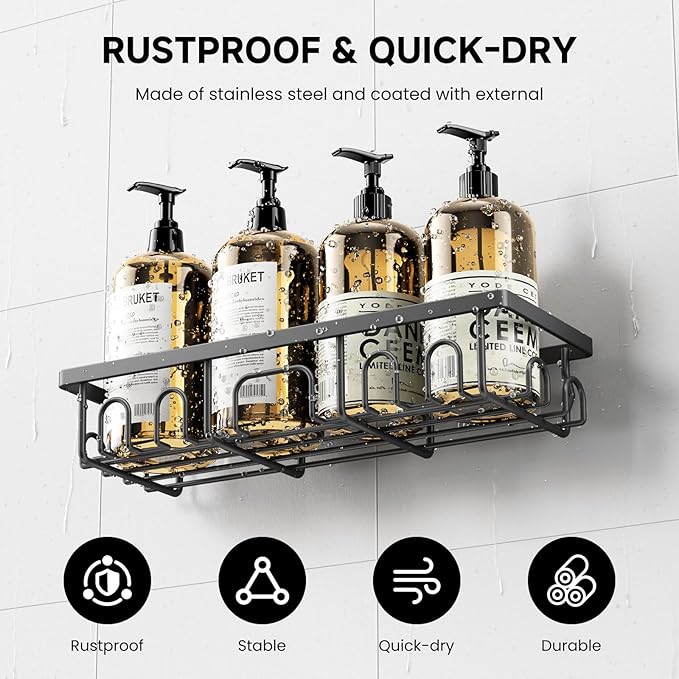 Shower Caddy, 3 Pack Shower Shelves - Image 3