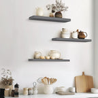 BAYKA Floating Shelves for Wall, 22.5 Inches Wall Mounted Rustic Wood Shelves - Image 9